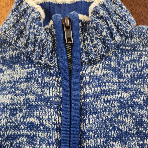 Gymboree Heather Blue Full Zip Sweater Jacket - SMALL (5-6) - Picture 3 of 9